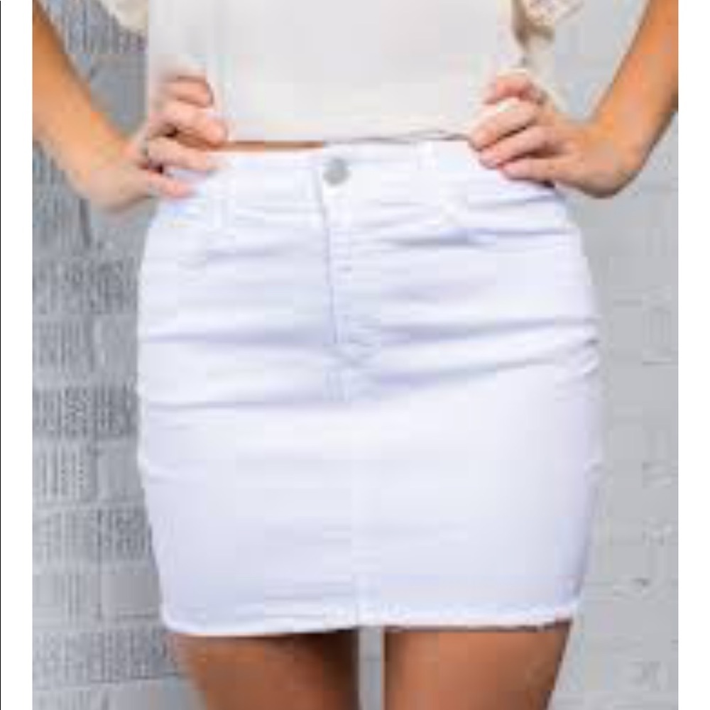 White denim skirt. Worn once